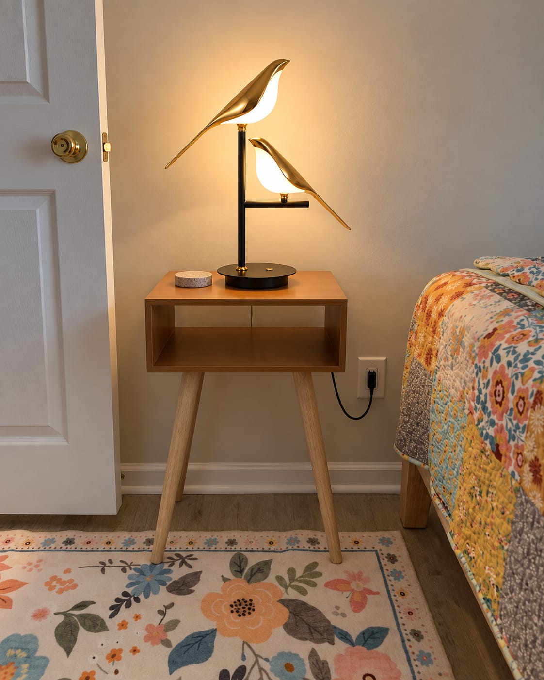 Customer photo review of Mrbird Table Lamp