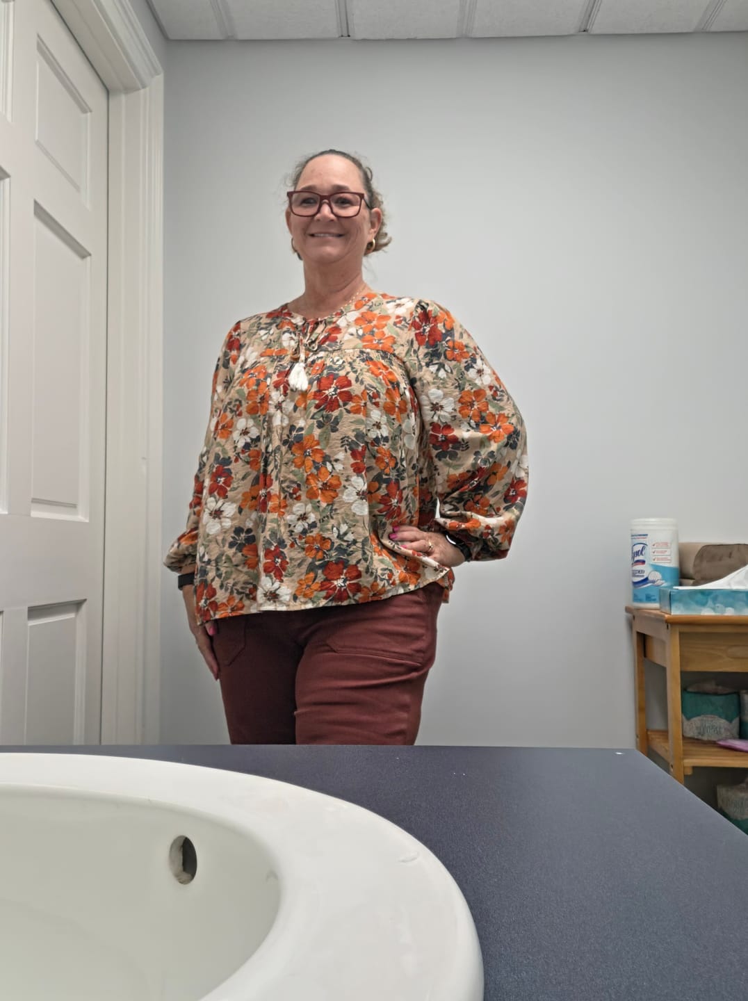 Customer photo review of Judy Blue High Waist Spiced Apple Cider Aurora Weekender Jeans