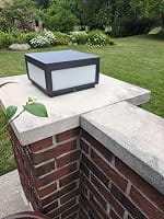 Customer photo review of RIRZ CUBE | Modern Wired Outdoor Post Light
