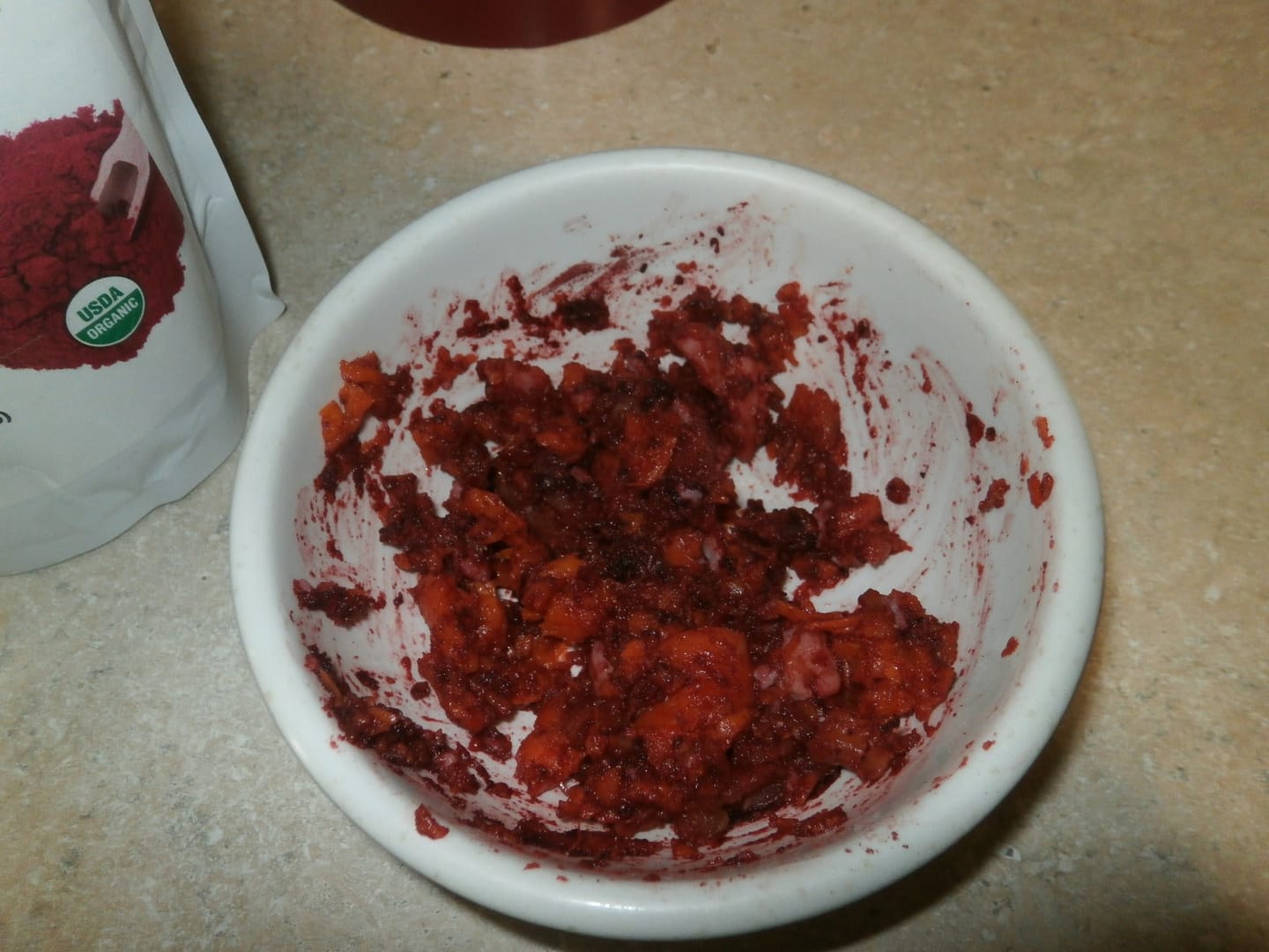 Customer photo review of Nutri Glow Beetroot Powder 250g