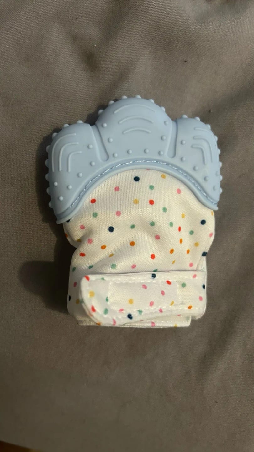 Customer photo review of Baby Teething Mitten [Free Today]