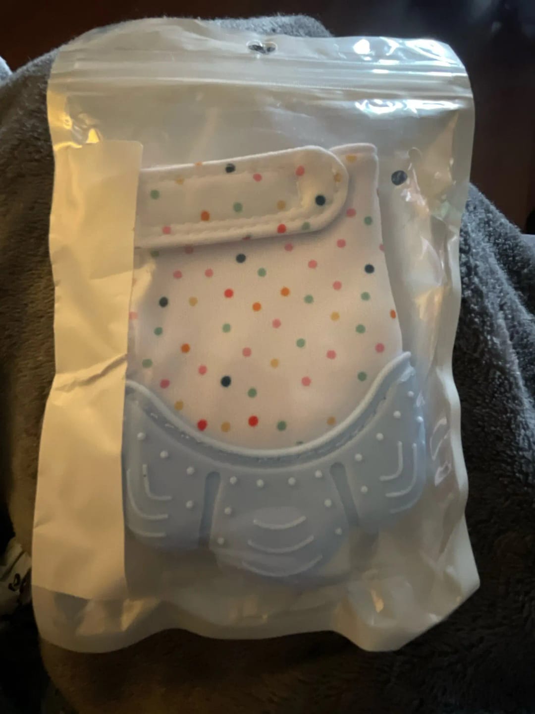 Customer photo review of Baby Teething Mitten [Free Today]