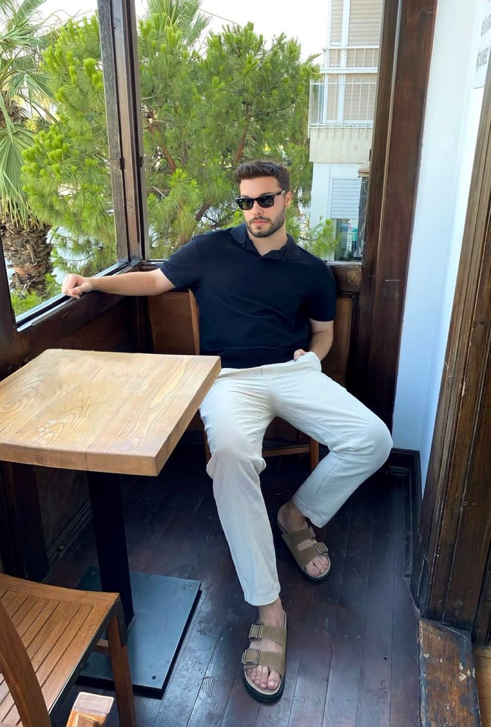 Customer photo review of Mallorca Linen Pantalon