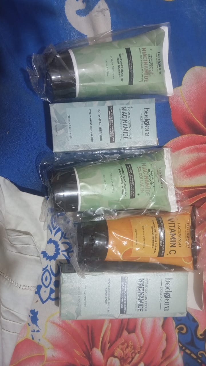 Customer photo review of Niacinamide Perfection Bundle