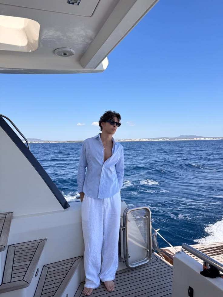 Customer photo review of Liver - Linen Shirt