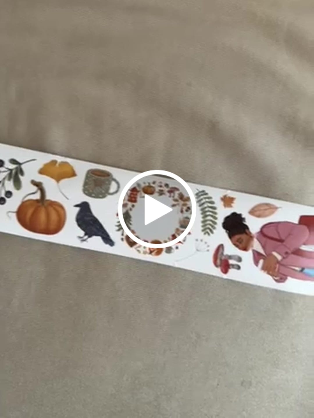 Customer video review of Foxberry Tales Pre-cut Washi Tape [3.O]