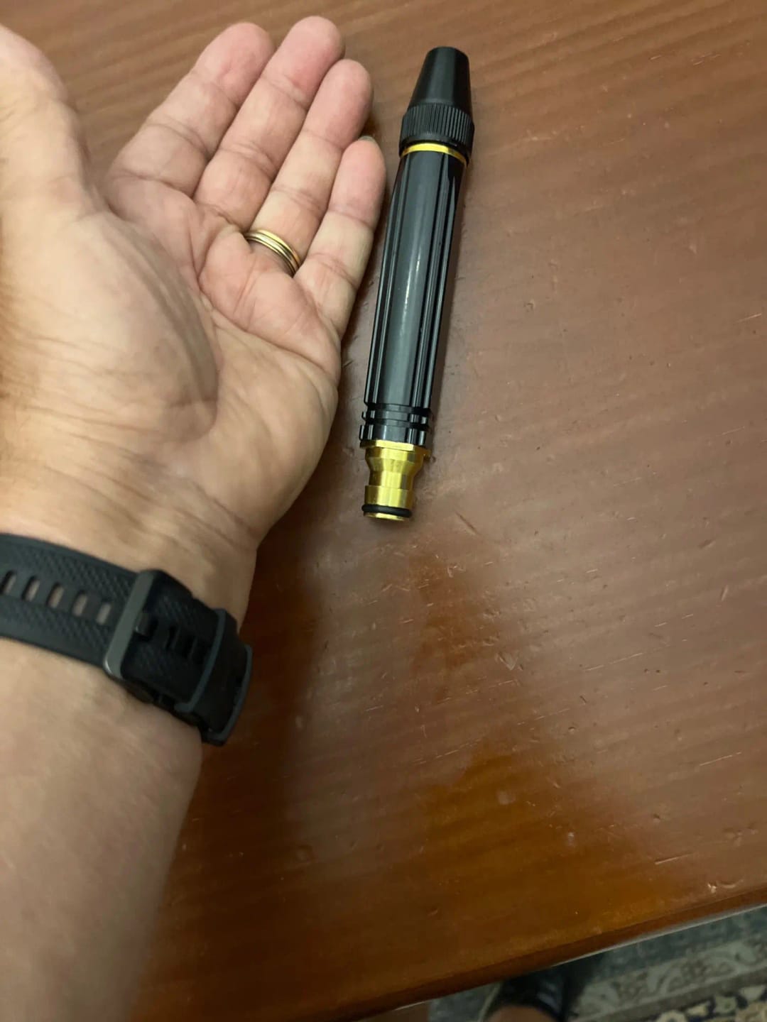 Customer photo review of Boquilla Para Manguera Ajustable | Limpieza y Riego
