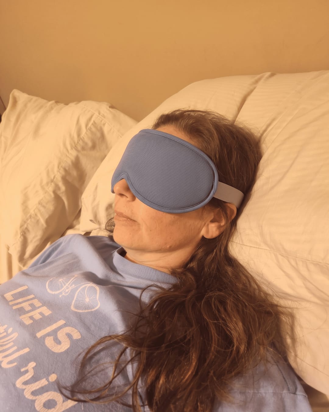 Customer photo review of Duskease™ · Heat & Massage for Deeper Sleep
