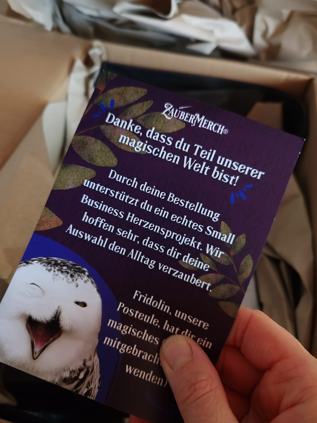 Customer photo review of Packaging