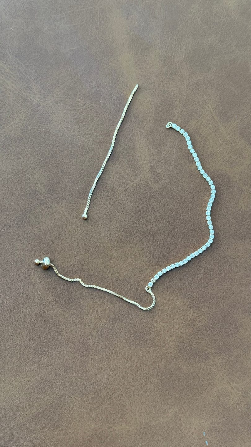 Customer photo review of Tennis Sapphire Bracelet