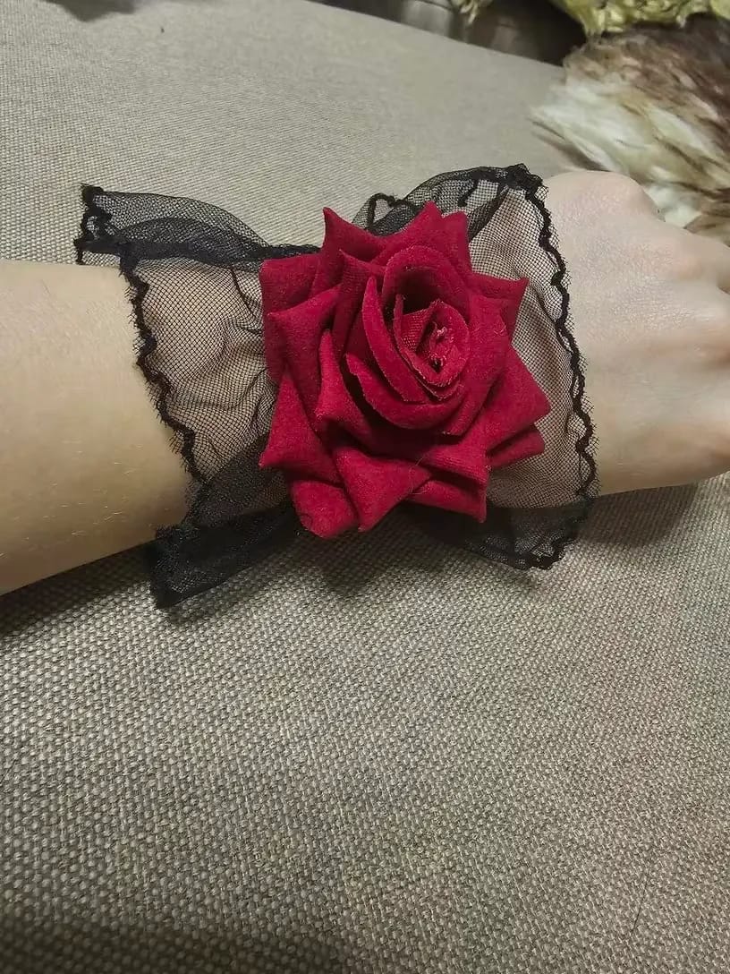 Customer photo review of Lolita wrist cuffs