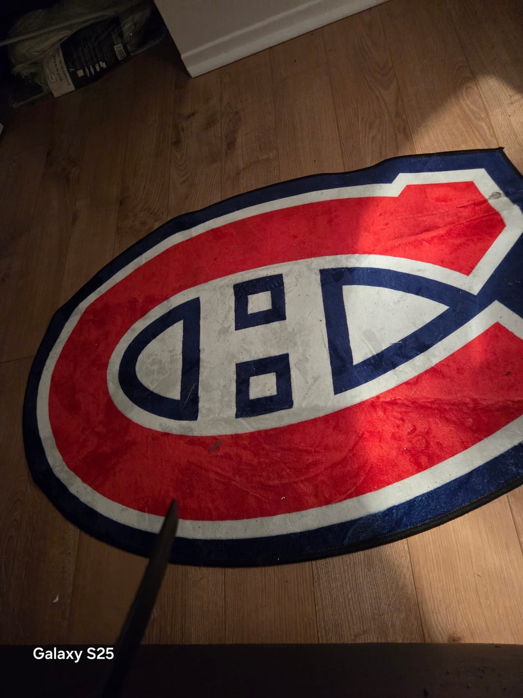 Customer photo review of Montreal Canadiens rug
