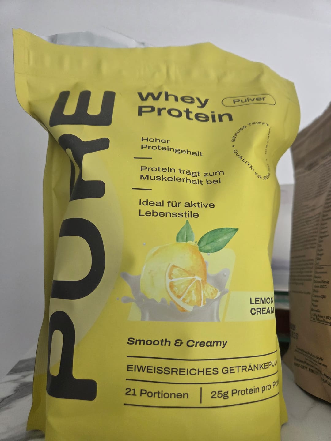 Customer photo review of Whey Protein Lemon Cream
