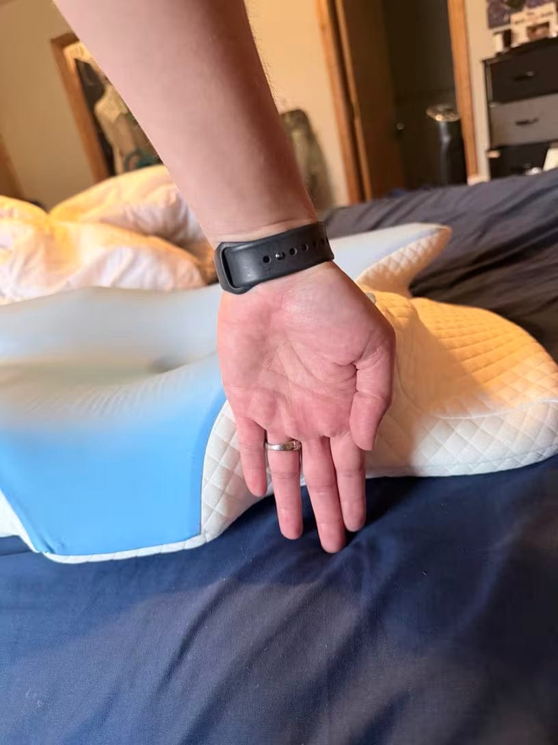 Customer photo review of Zavesleep - Contour Relief Pillow