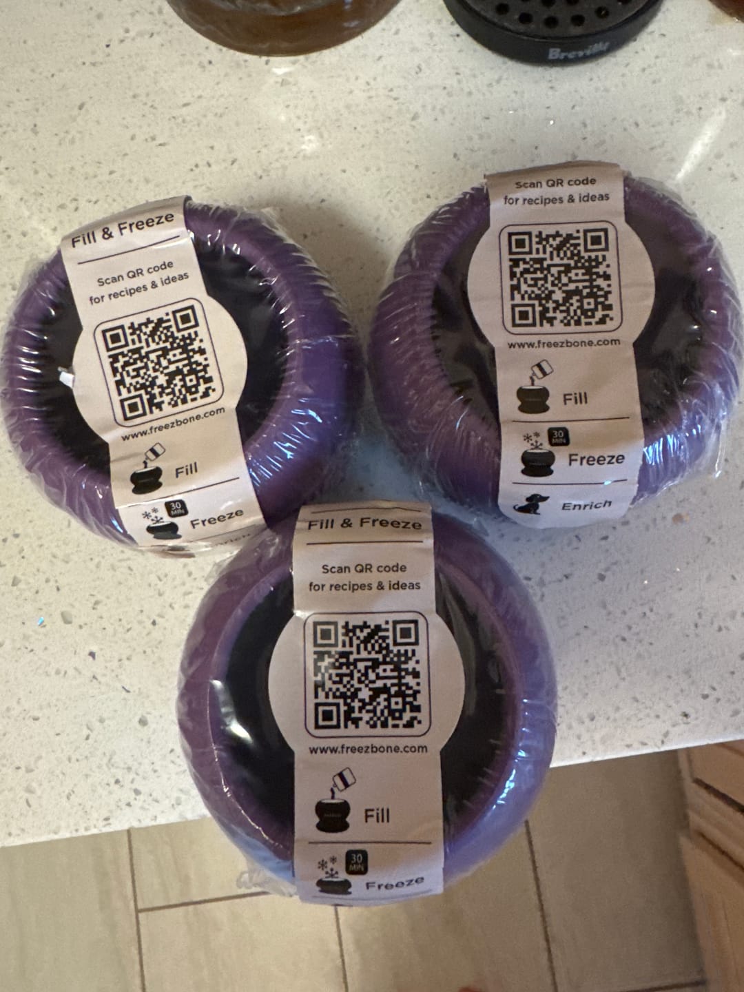 Customer photo review of FreezJumbo™ – Our Biggest & Toughest Enrichment Toy Ever