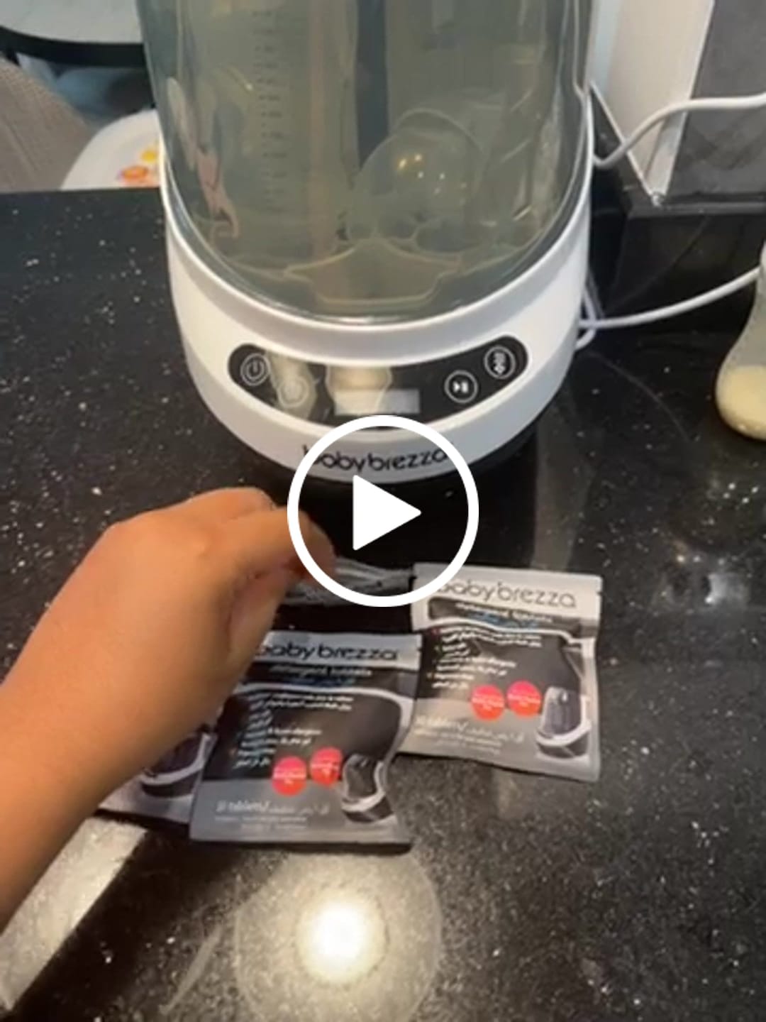 Customer video review of Baby Brezza Official Detergent Soap Tablets for Baby Brezza Bottle Washer Pro, 120 Tablets