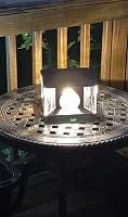 Customer photo review of RIRZ LUCENT | Modern Solar Glass Post Light