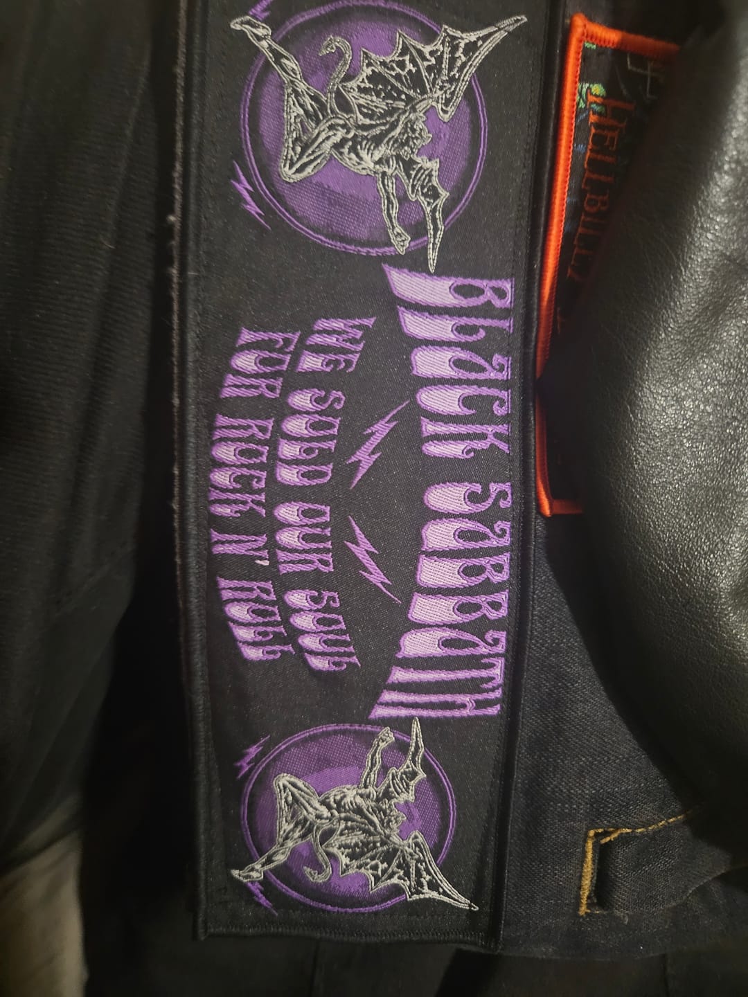 Customer photo review of Black Sabbath - We Sold Our Soul For Rock N' Roll - Strip Patch