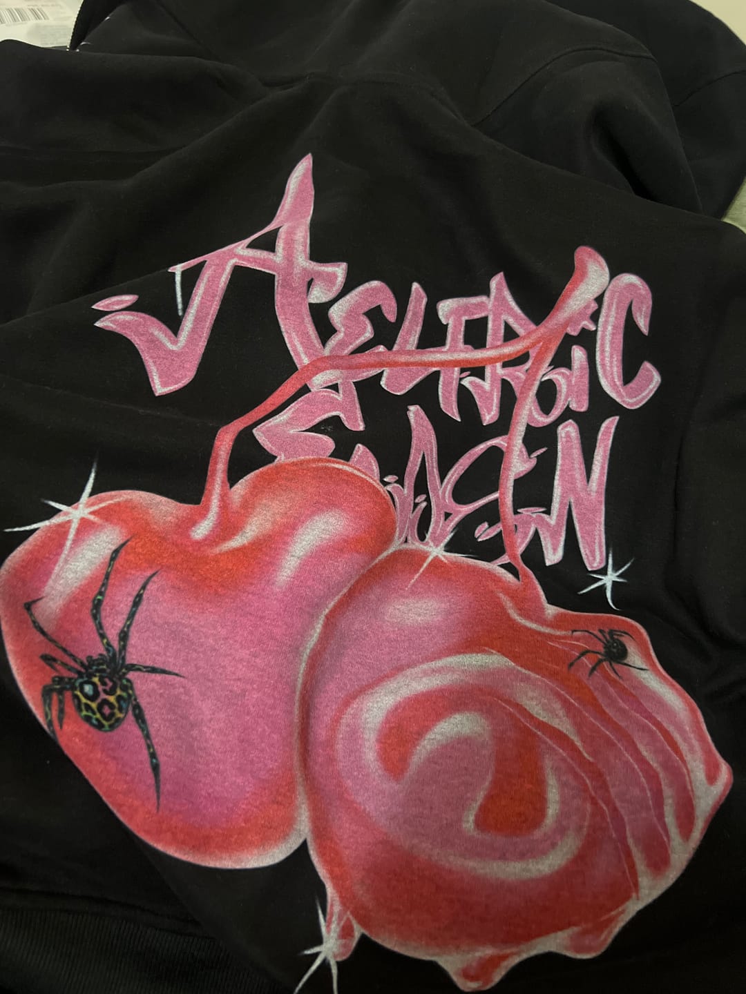 Customer photo review of Aelfric Eden Boxy Spider Cherry Hoodie