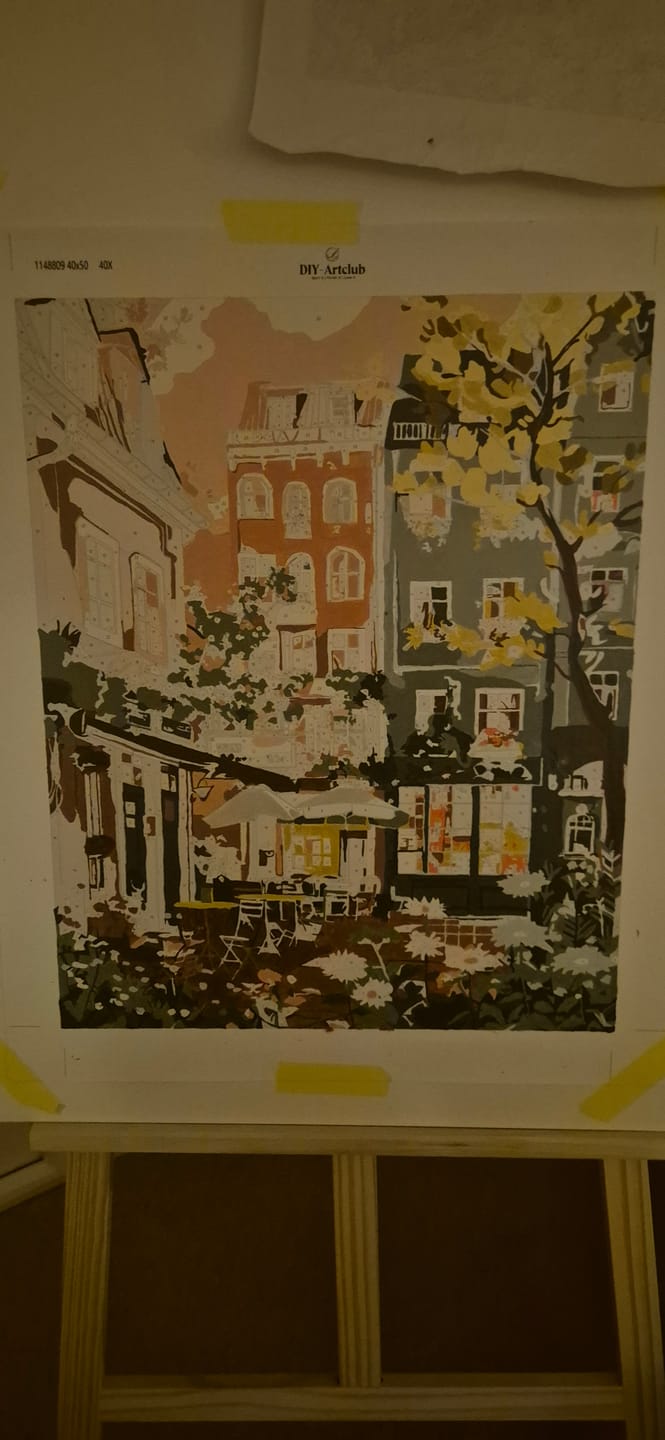 Customer photo review of Urban garden | Paint by Number
