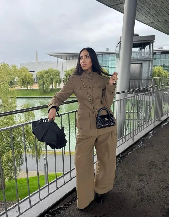 Customer photo review of Emilia Tailored Stand Collar Jacket