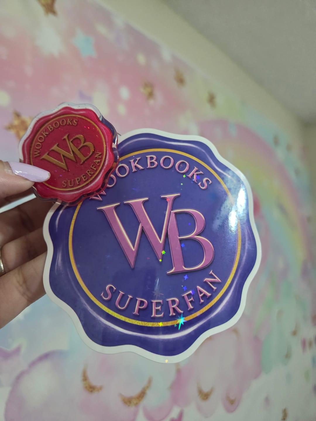 Customer photo review of Super Fan Exclusive Wax Seal Acrylic Page Clip