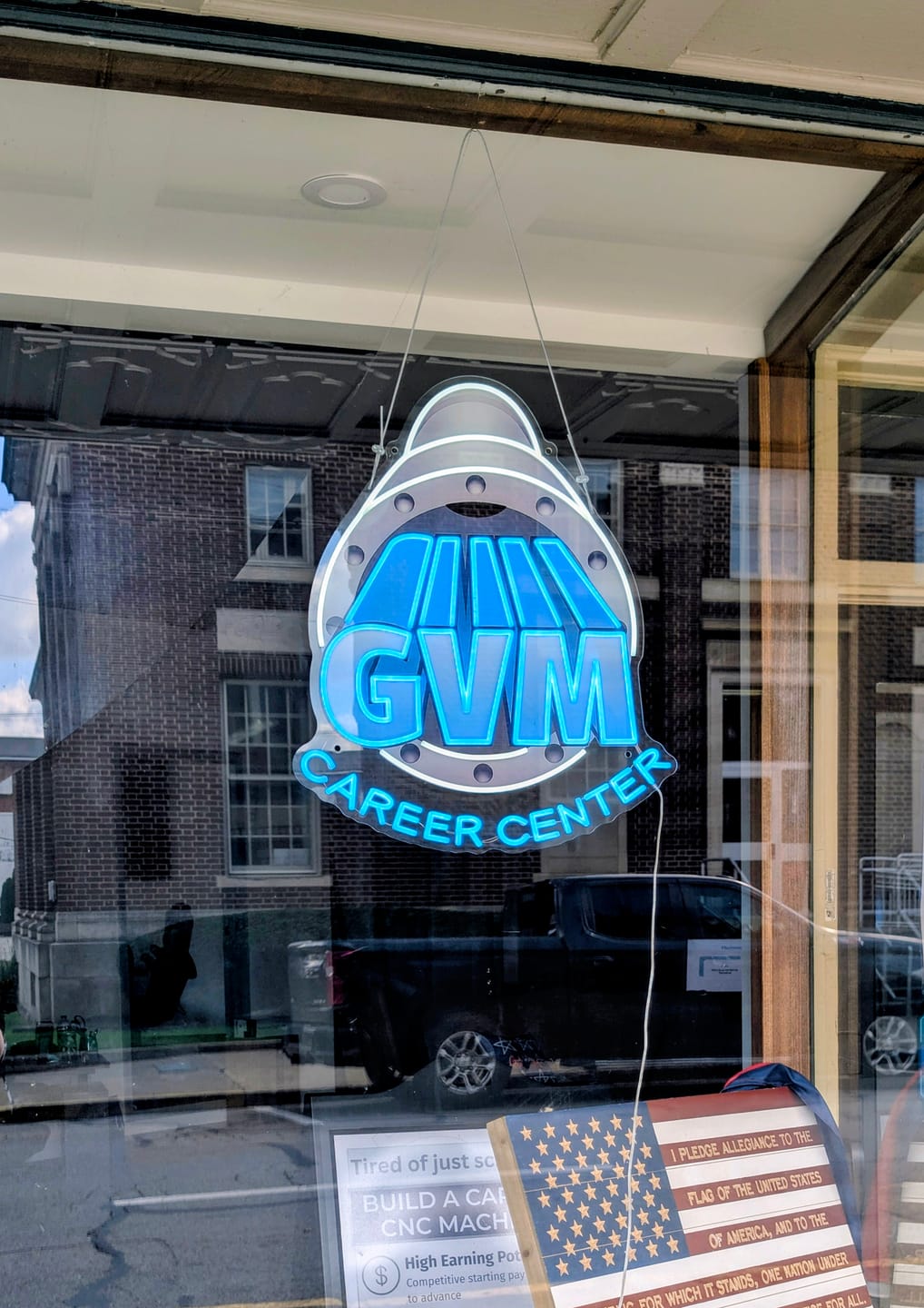 Customer photo review of GMV career center | LED Neon Sign
