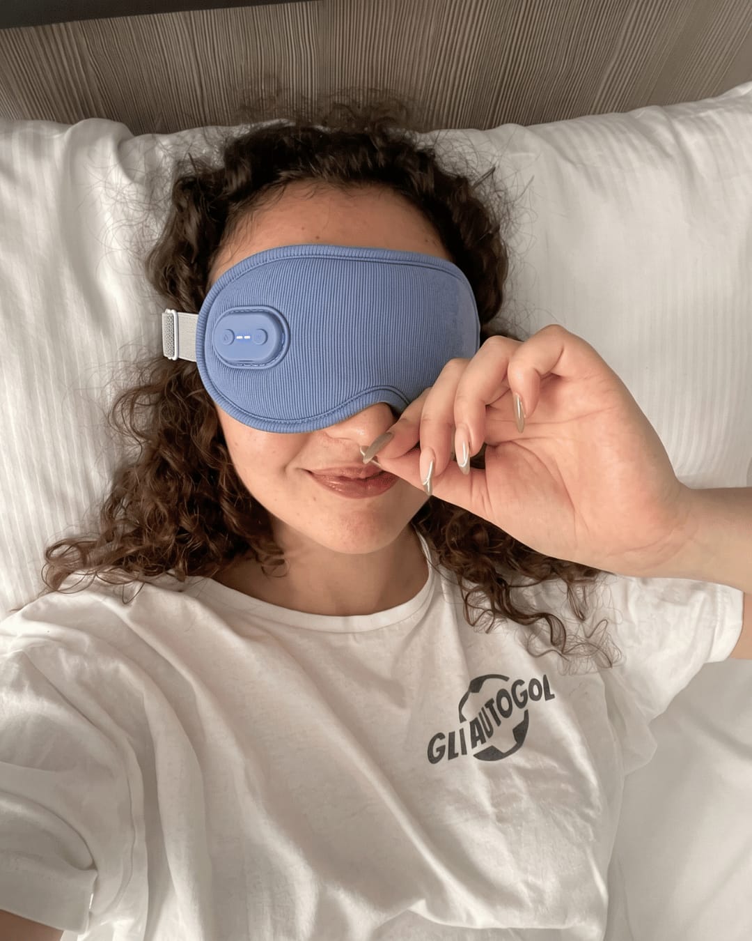 Customer photo review of Duskease™ · Heat & Massage for Deeper Sleep