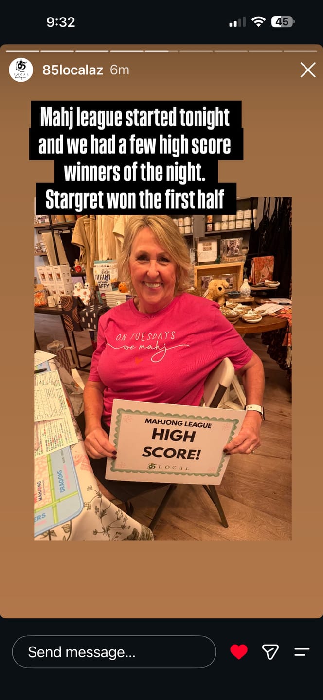 Customer photo review of On Tuesdays We Mahj T-Shirt