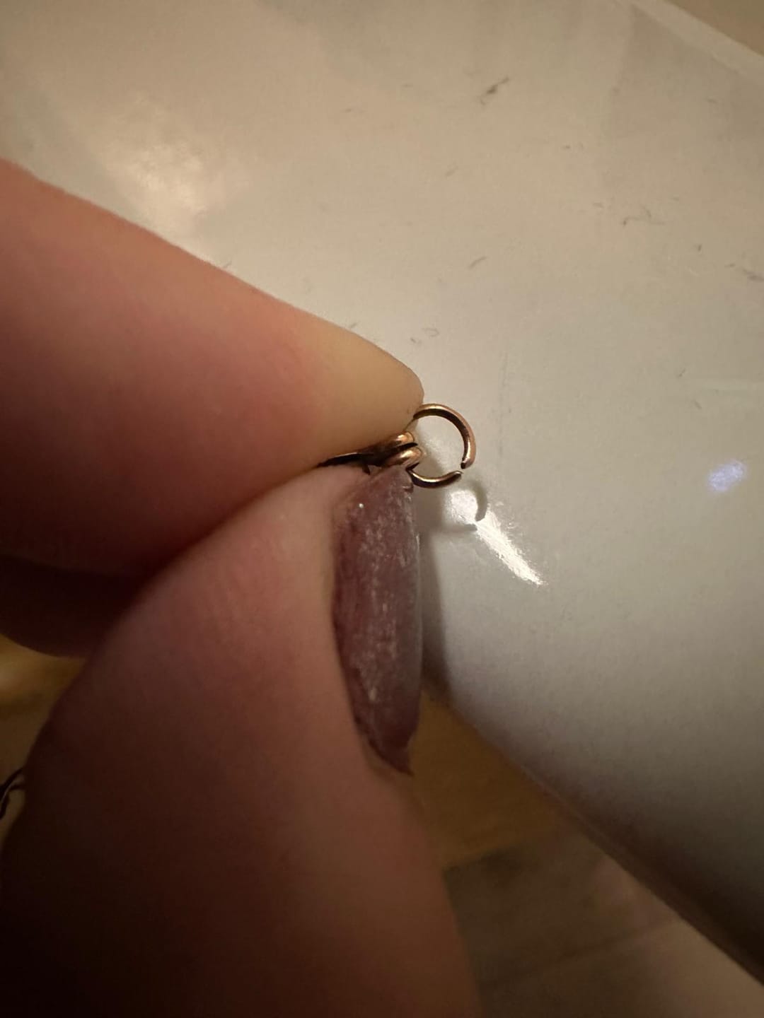 Customer photo review of Heart Photo Necklace