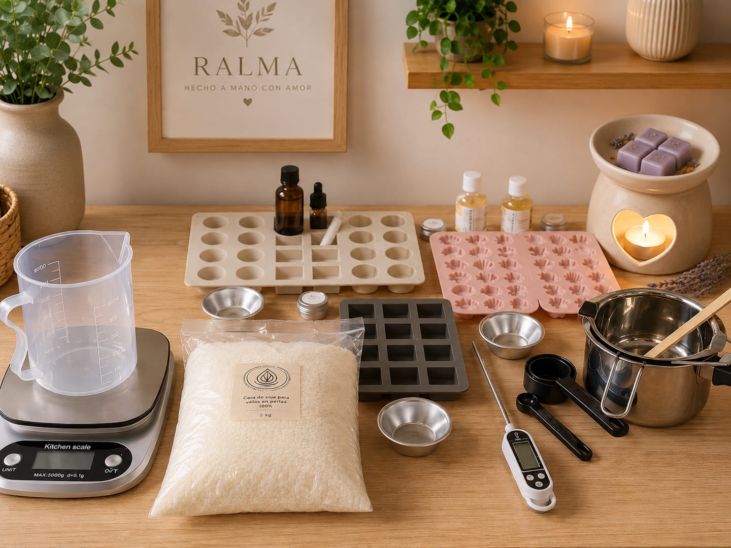 Customer photo review of Cera de Soja para velas en Molde, Pilar y Wax-melts (APF)
