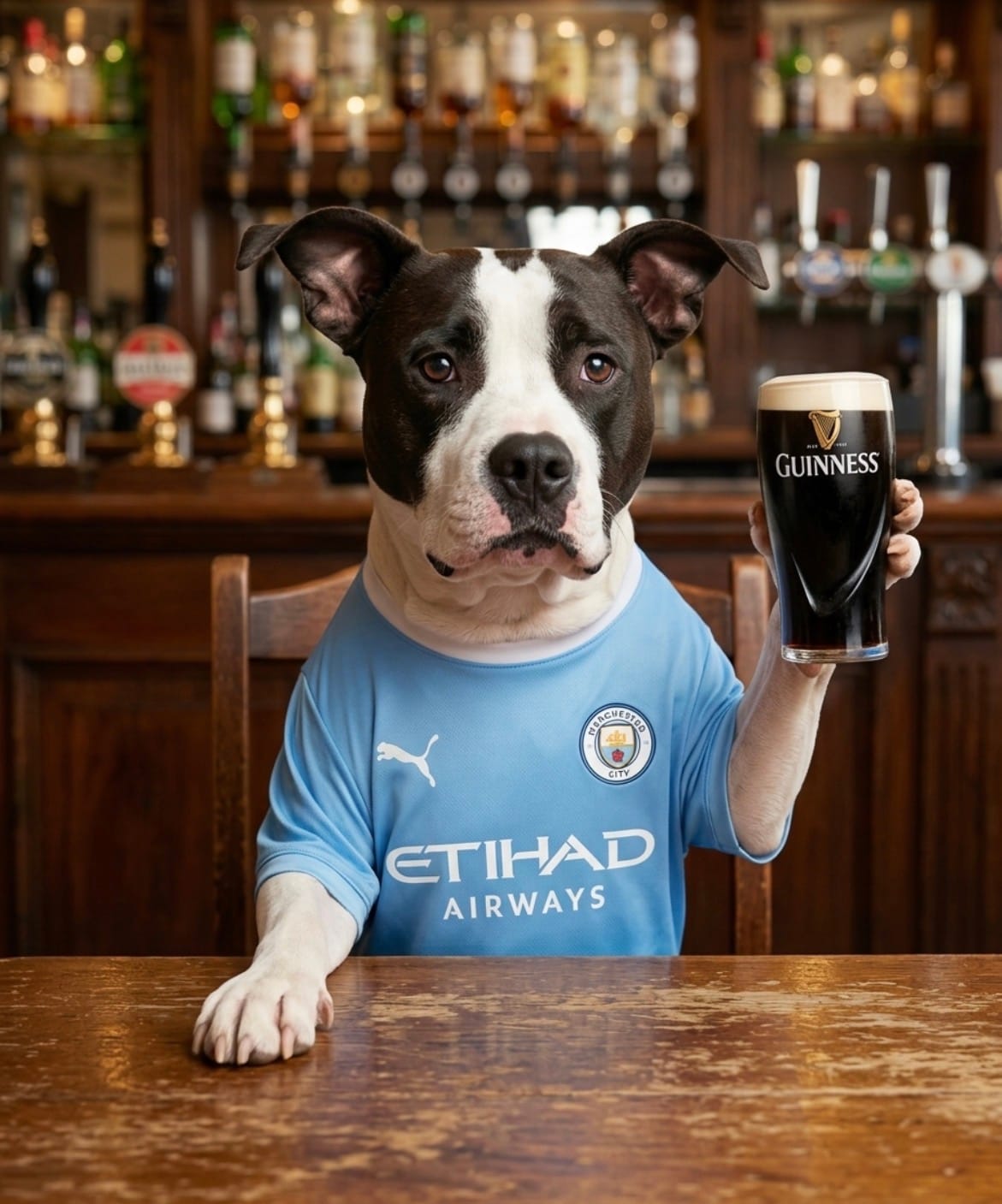 Customer photo review of Personalised Dog/Cat Football Image