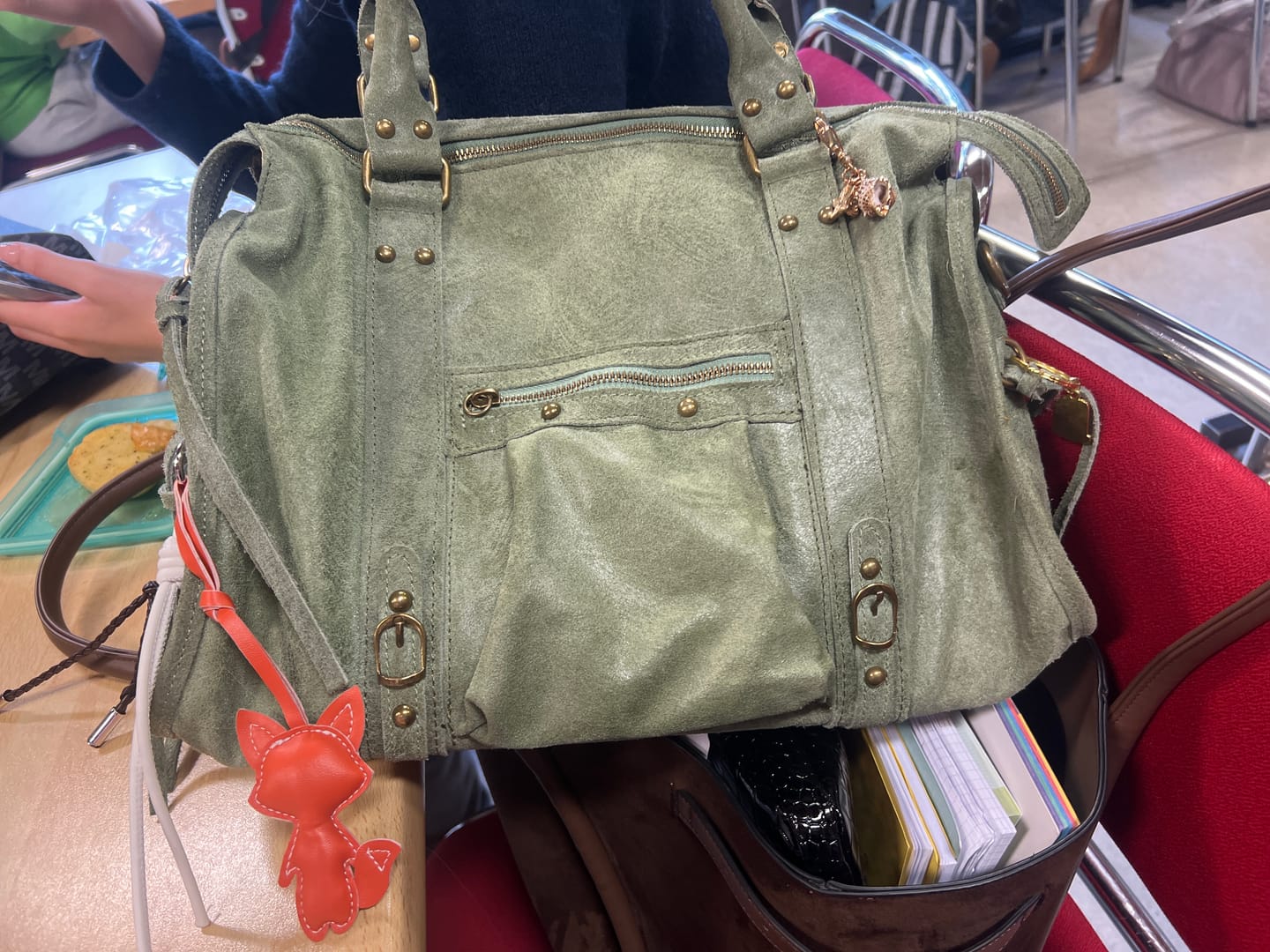 Customer photo review of It girl bag matcha