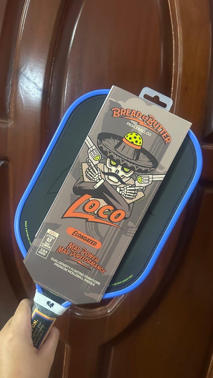 Customer photo review of The Loco 16mm Pickleball Paddle Elongated