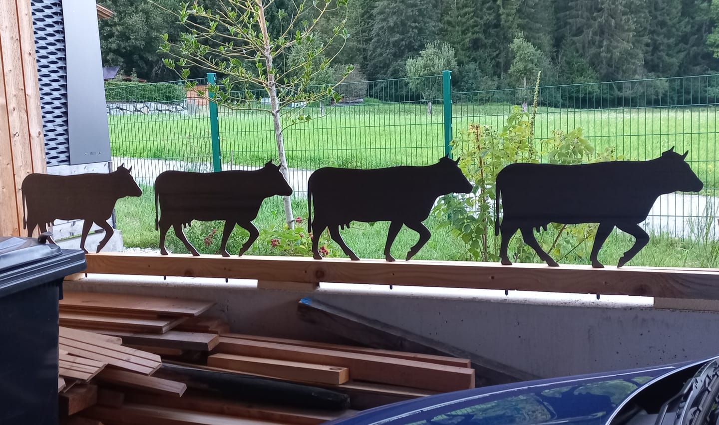 Customer photo review of Gartenstecker Kuh
