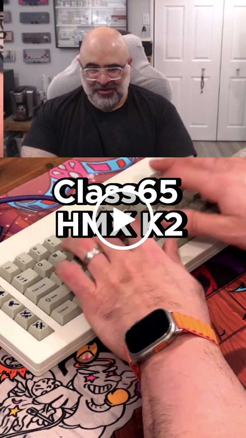 Customer video review of HMX K2 Tactile Switch Factory Lubed (10PCS)