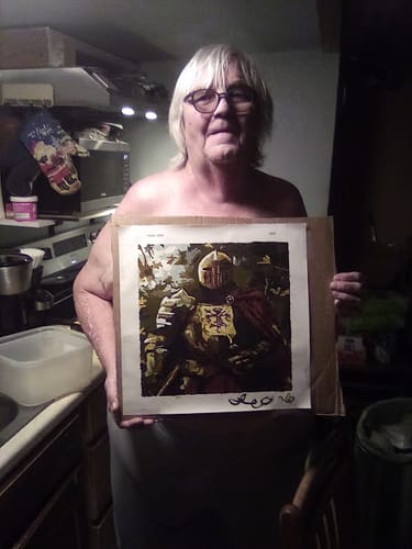 Customer photo review of Knight of the Realm (Paint by Numbers)