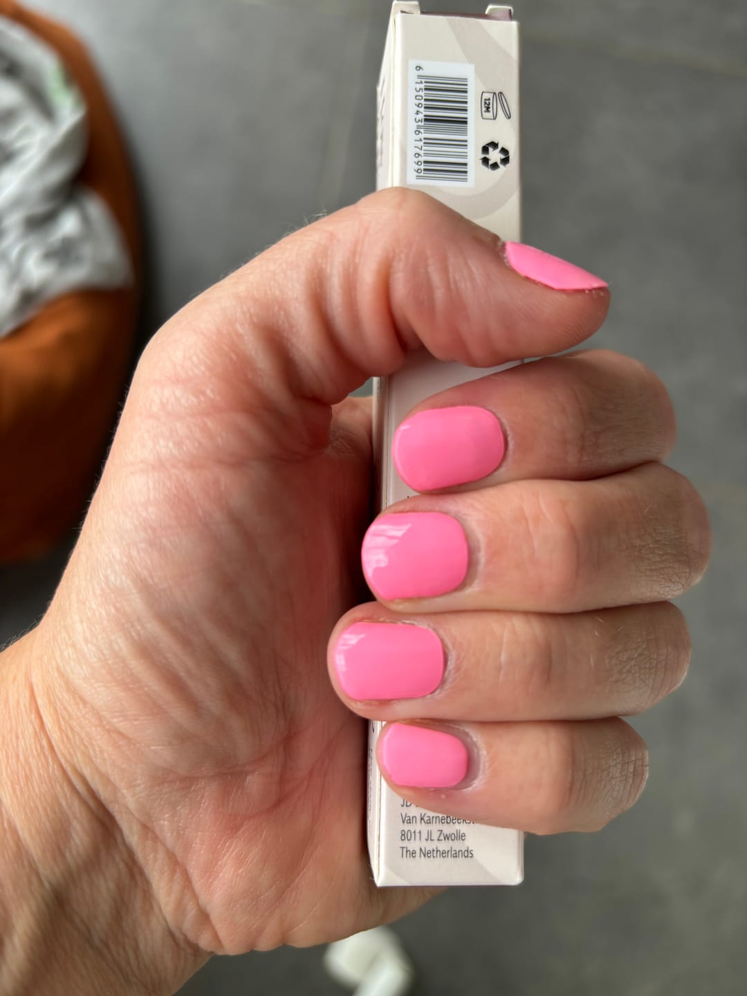 Customer photo review of Candy Pink UV-Free Gel Wrap