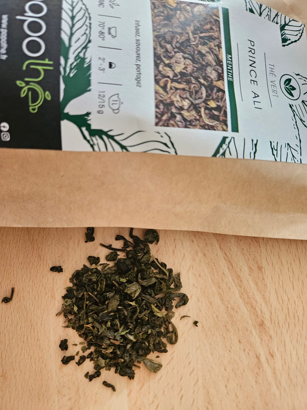 Customer photo review of Thé vert Menthe (Prince Ali)