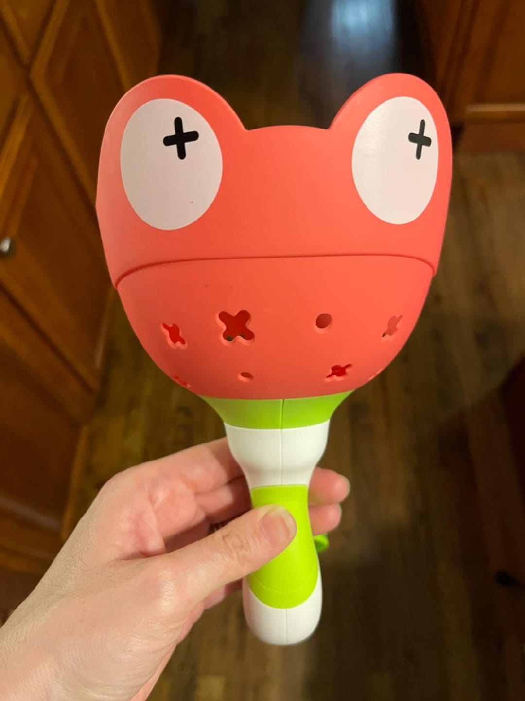 Customer photo review of Frosch Scheibenwerfer Kinderspielzeug | Fliegende Scheiben Outdoor Zugschnur UFO Starter