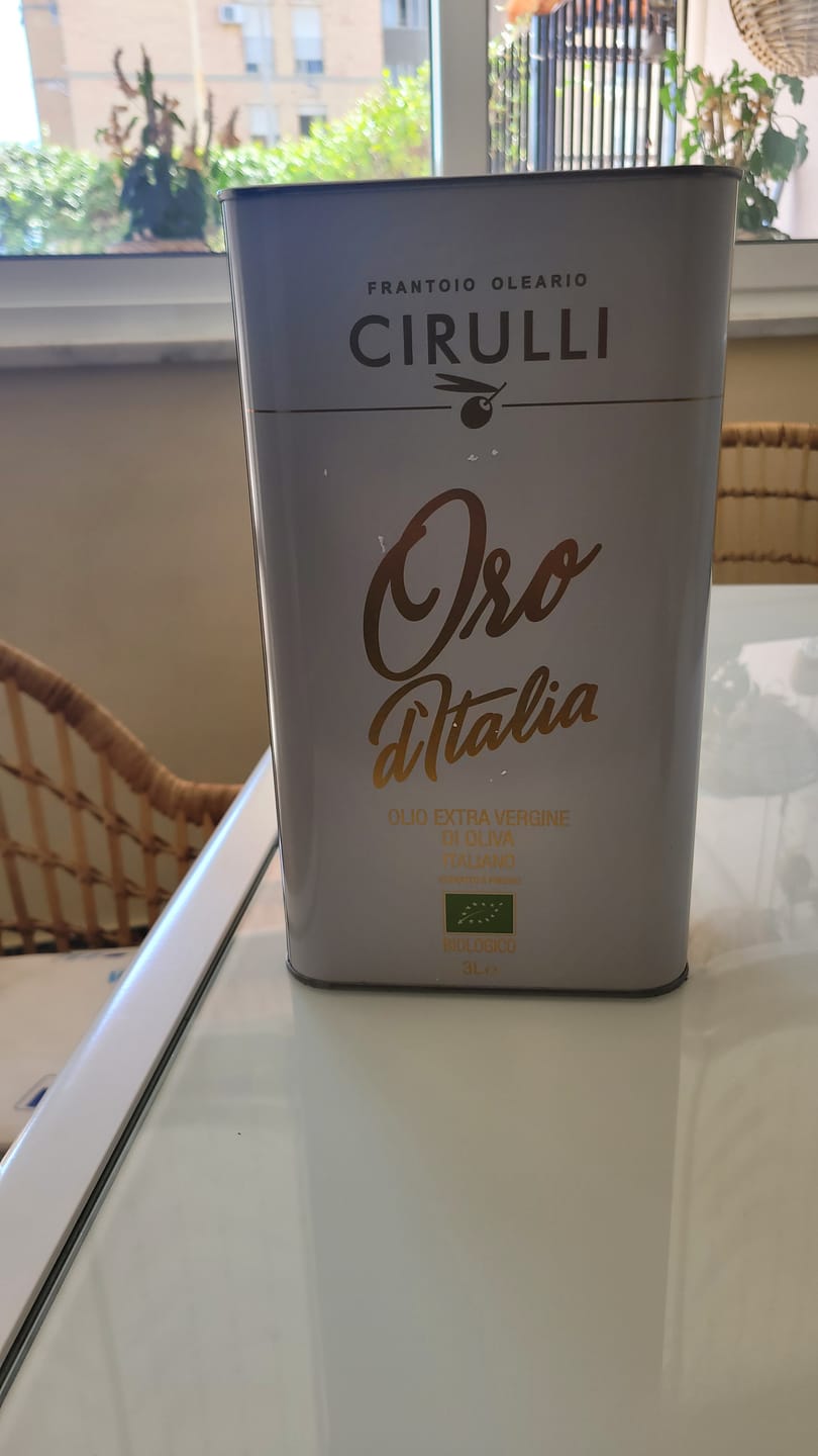 Customer photo review of 1 lattina di olio extravergine Biologico • 3 Litri