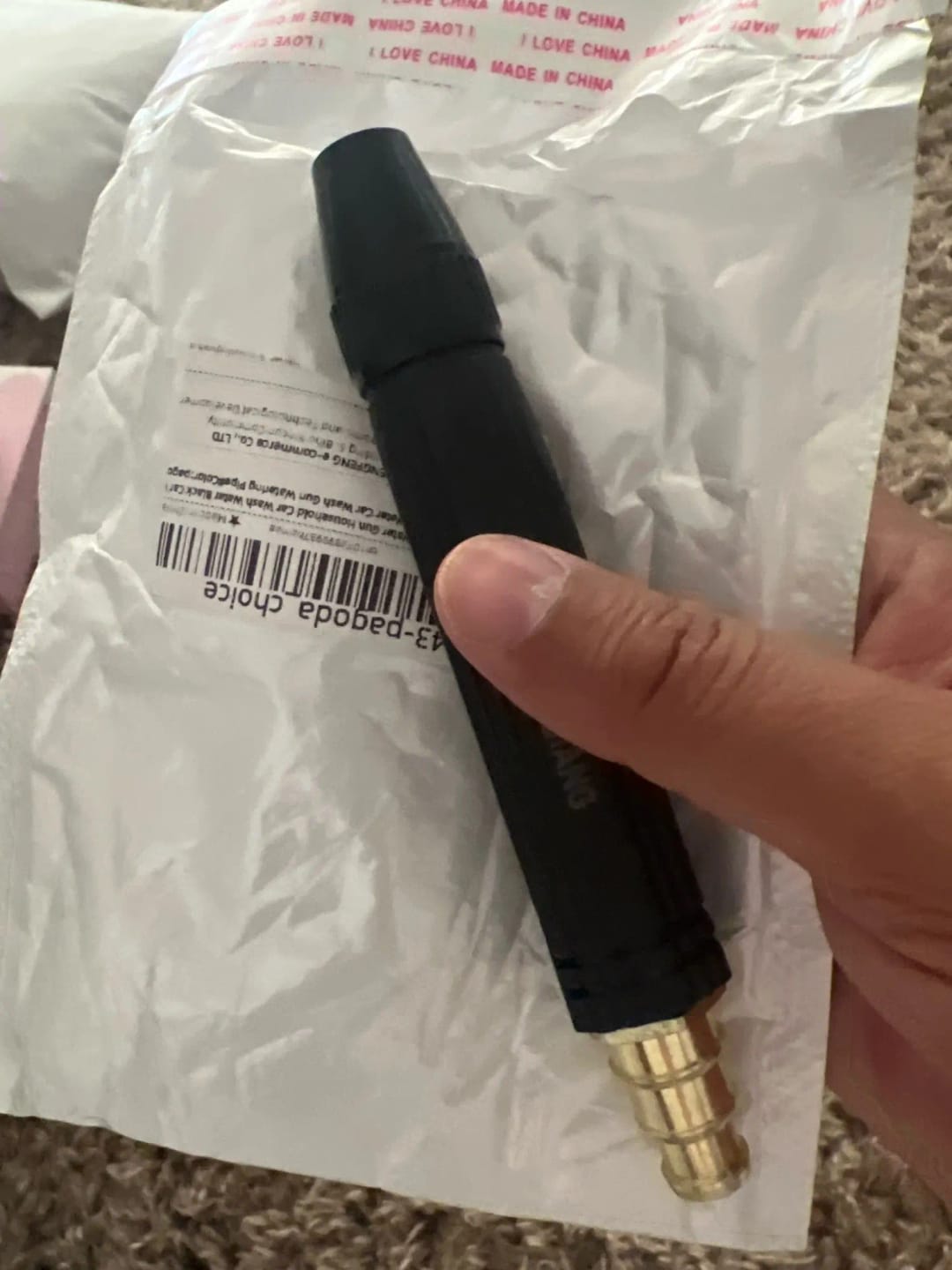 Customer photo review of Boquilla Para Manguera Ajustable | Limpieza y Riego