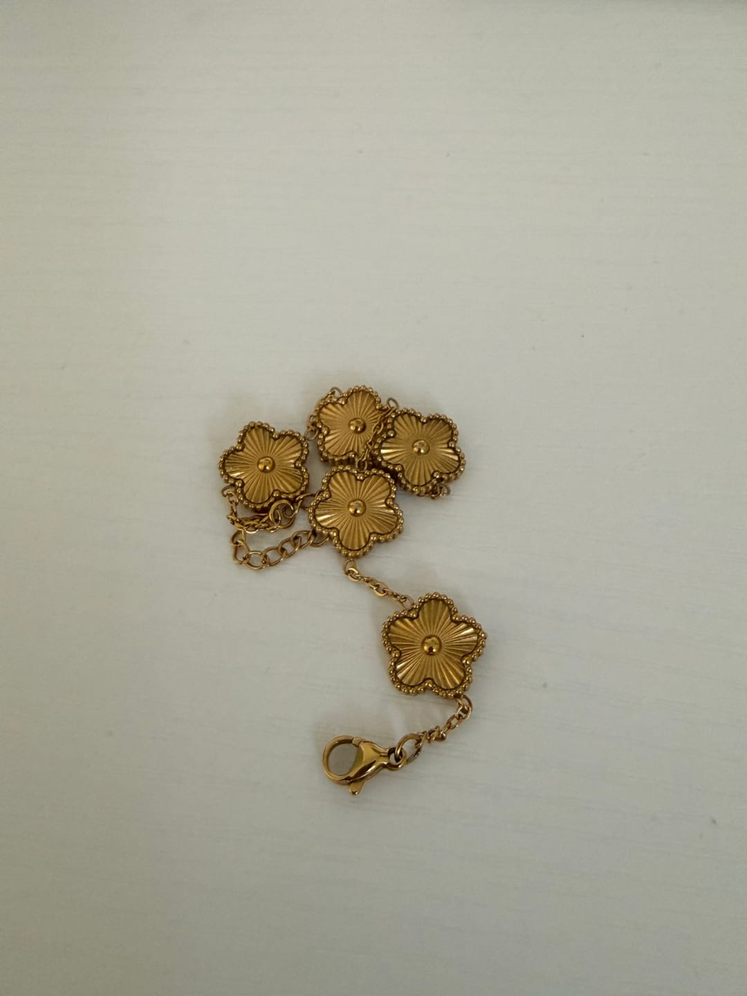Customer photo review of Golden Clover Bracelet