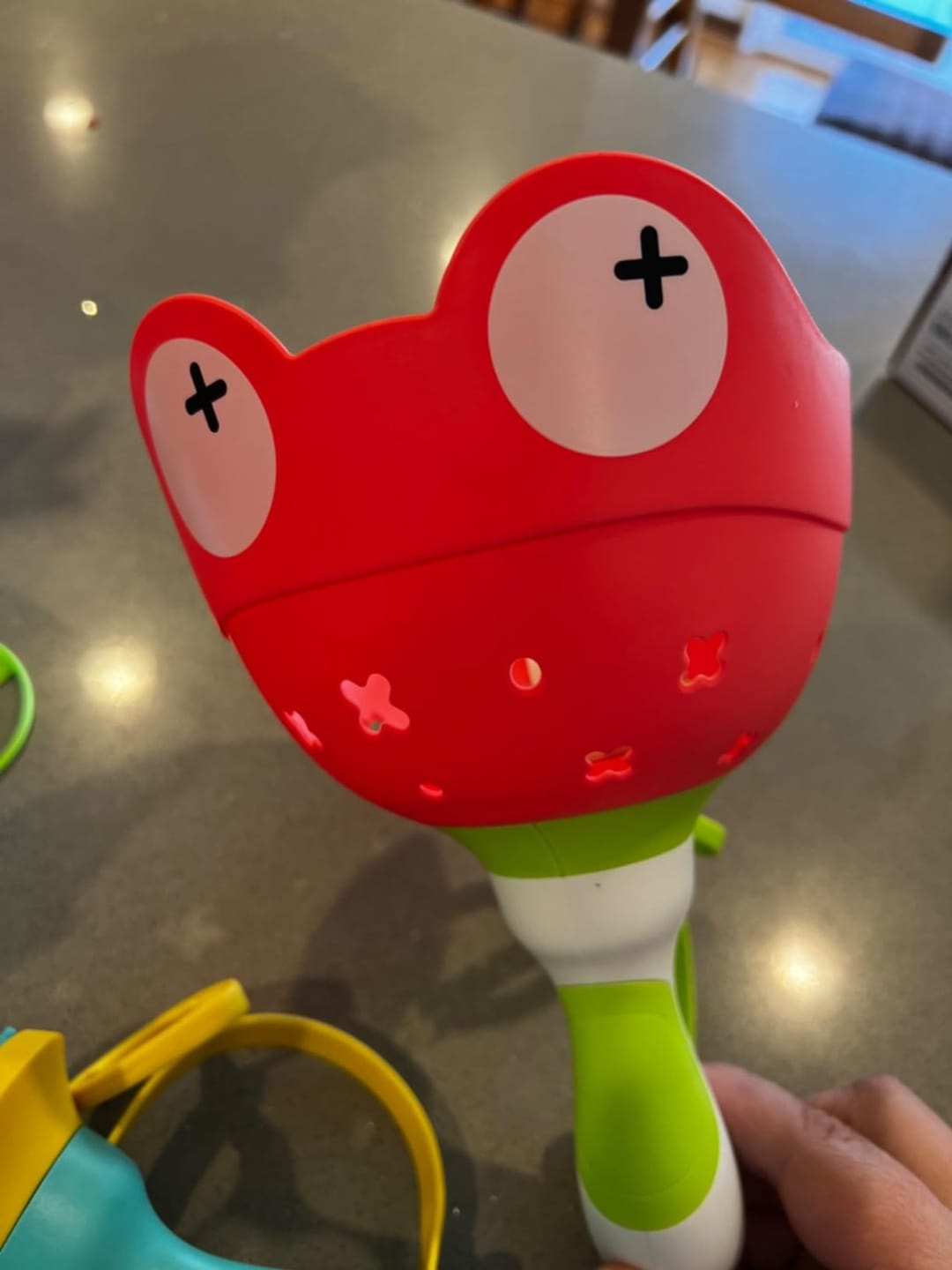 Customer photo review of Frosch Scheibenwerfer Kinderspielzeug | Fliegende Scheiben Outdoor Zugschnur UFO Starter