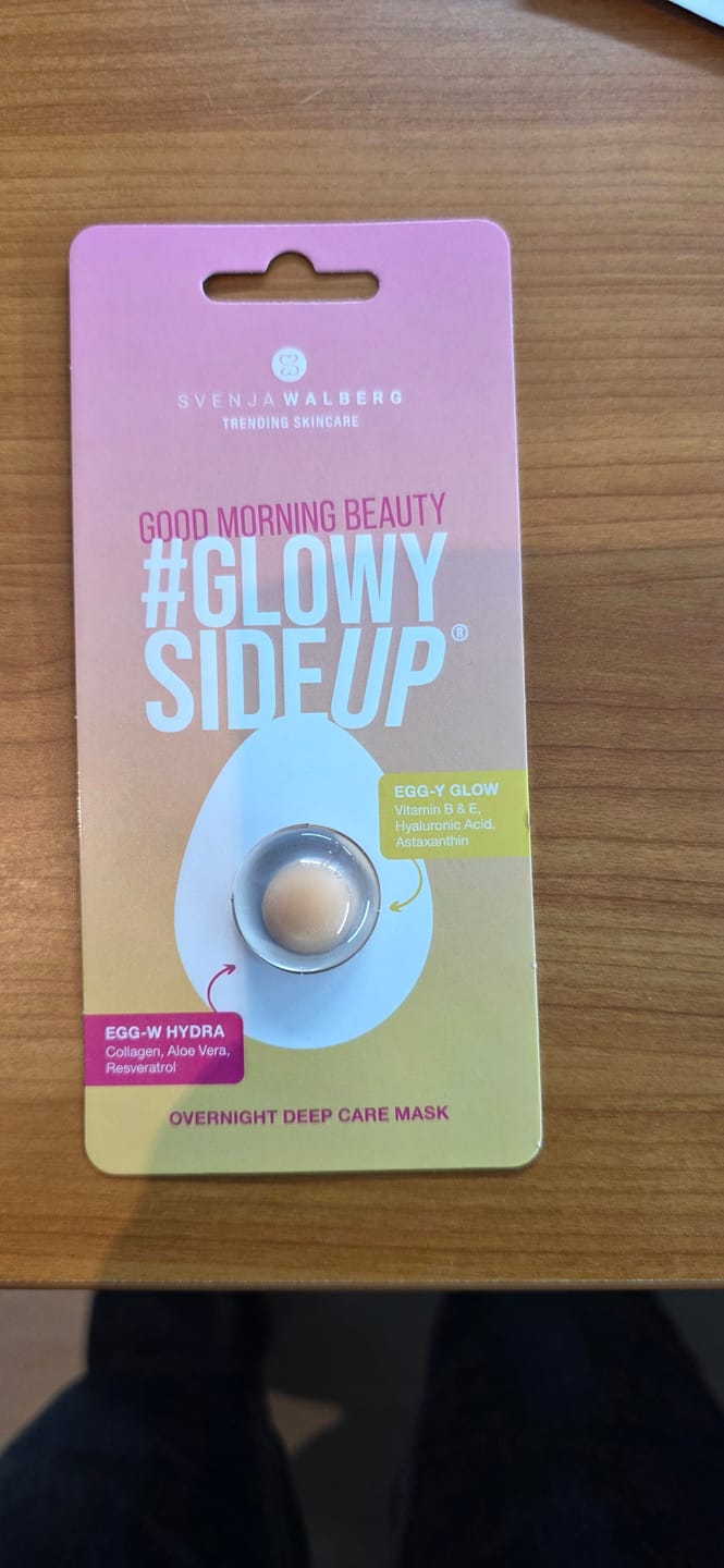 Customer photo review of 3er Pack GLOWYSIDEUP® Overnight Leave-On Maske
