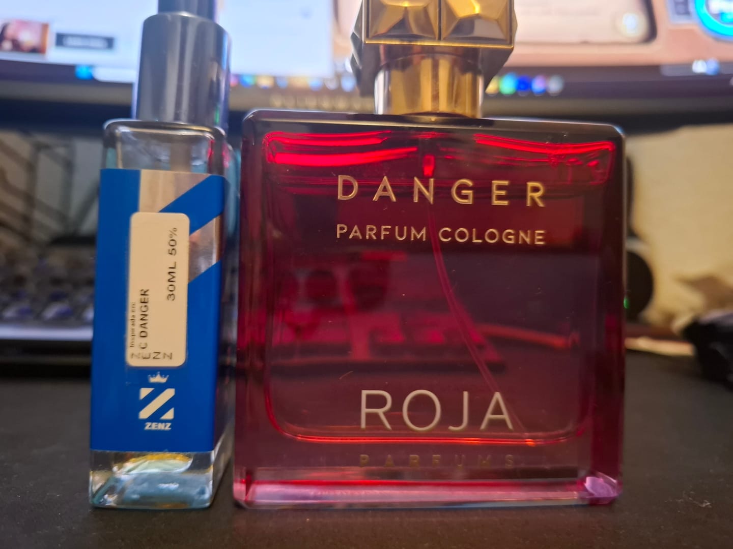 Customer photo review of Perfume Tendencia C DANGER COLOGNE ROJA zenz