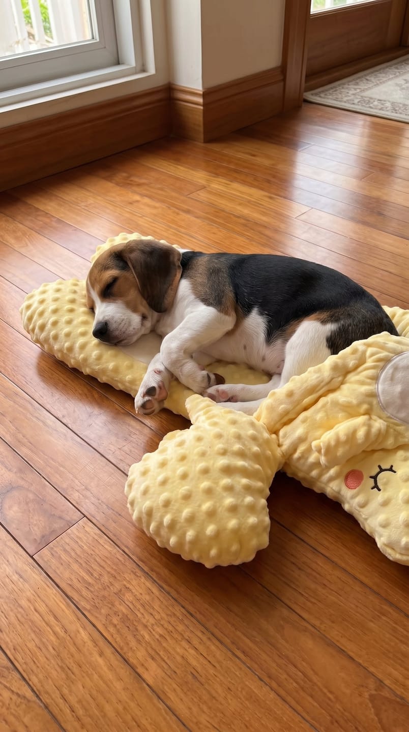 Customer photo review of Peluche relajante para perros