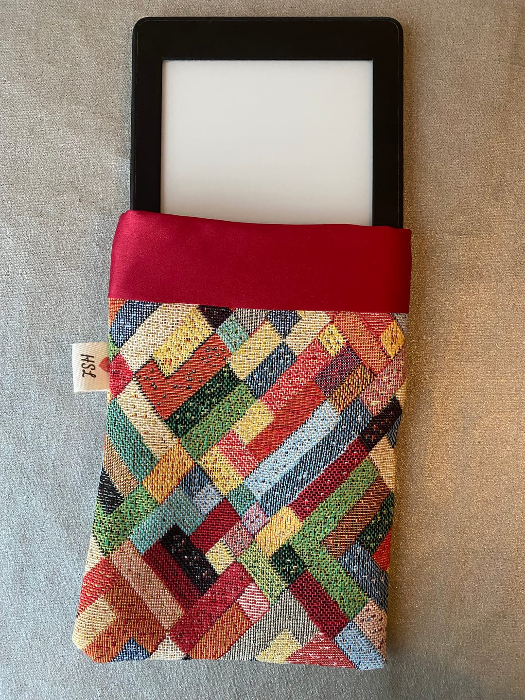 Customer photo review of Multicoloured Blocks Tapestry Fabric
