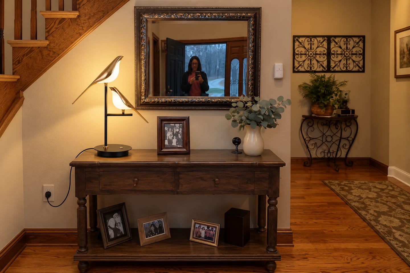 Customer photo review of Mrbird Table Lamp