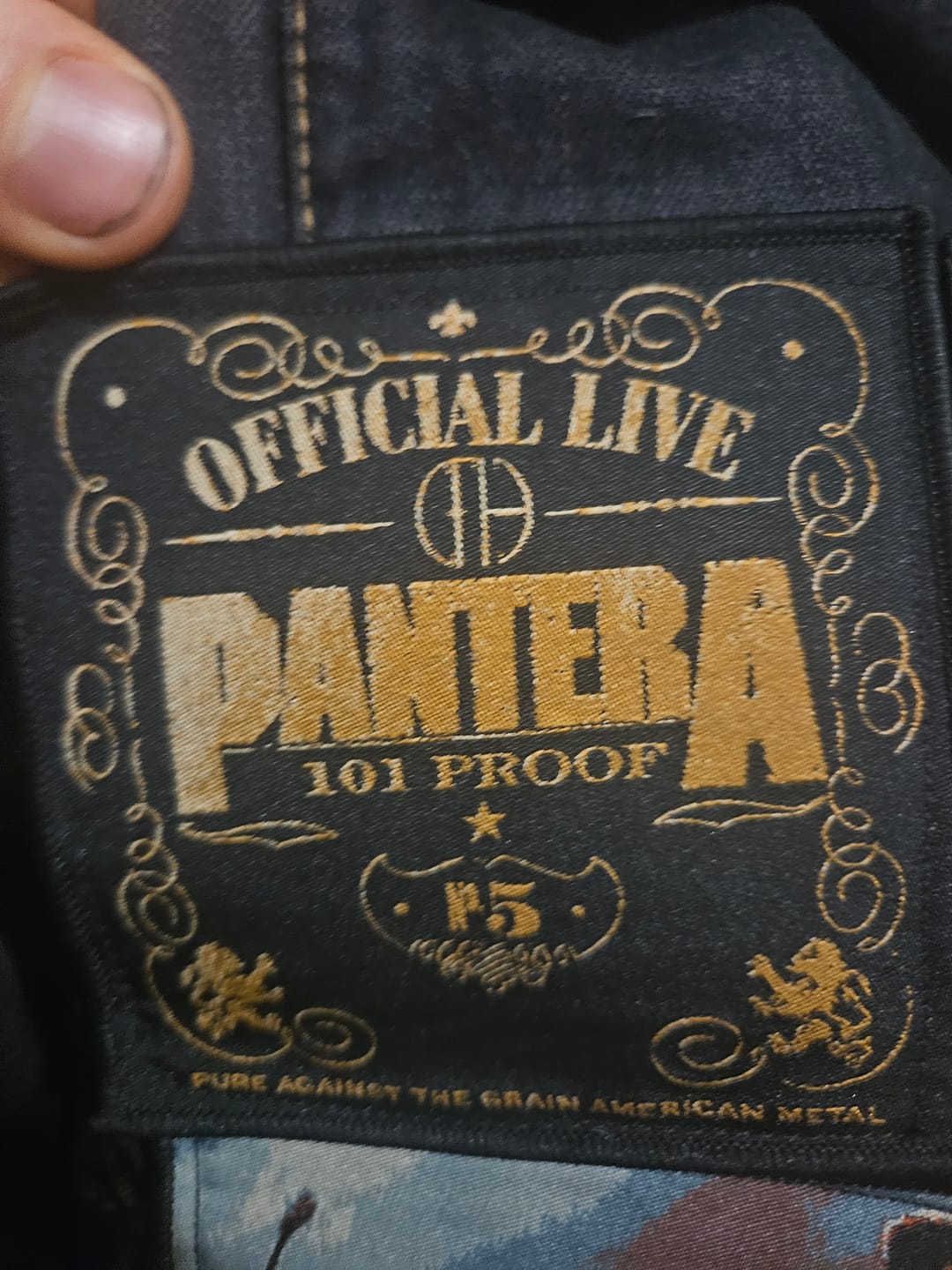 Customer photo review of Pantera - Official Live: 101 Proof - Square Patch